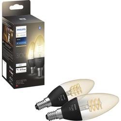 LED žárovka (sada 2 ks) Philips Lighting Hue Hue White E14 Kerze Doppelpack Filament 2x300lm, E14, 9 W, N/A