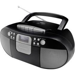 Rádio s kazetovým přehrávačem soundmaster SCD7800SW, AUX, CD, DAB+, kazeta, FM, USB, černá