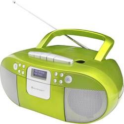 Rádio s kazetovým přehrávačem soundmaster SCD7800GR, AUX, CD, DAB+, kazeta, FM, USB, zelená
