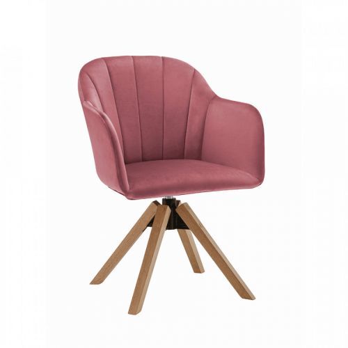 Tempo Kondela Otočné křeslo DALIO - starorůžové