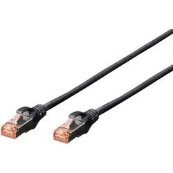 Síťový kabel RJ45 Digitus DK-1644-070/BL, CAT 6, S/FTP, 7.00 m, černá