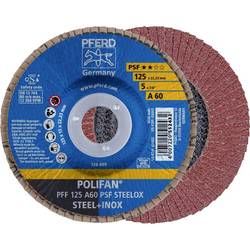 Vějířovitý brusný kotouč PFERD PFF 125 A 60 PSF STEELOX 67646125, Ø 125 mm/