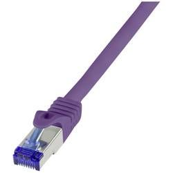 Síťový kabel RJ45 LogiLink C6A109S, CAT 6A, S/FTP, 15 m, fialová