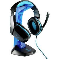 Berserker Gaming AVRAK herní headset na kabel, stereo přes uši, jack 3,5 mm, černá, modrá