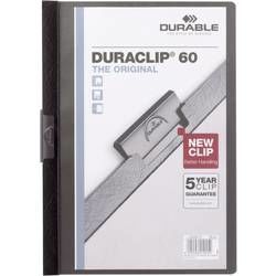 Durable DURACLIP 60 - 2209, 220901 složka s klipem DIN A4, černá