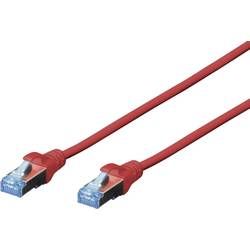 Patch kabel CAT 5e SF/UTP RJ 45, vidlice ⇔ vidlice, 5 m, červený