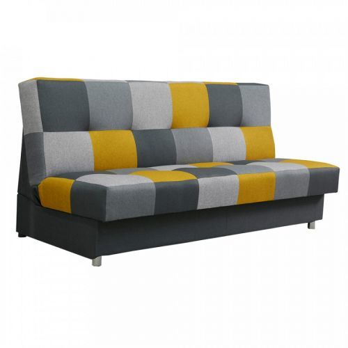 Tempo Kondela Pohovka ALABAMA - hořčicová/šedá