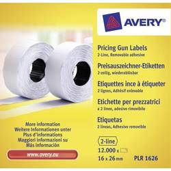 Avery-Zweckform cenovky PLR1626 přemístitelné Šířka etikety: 26 mm Label height: 16 mm bílá 12000 ks