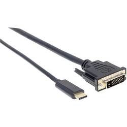 DVI / USB-C adaptér Manhattan 152457, černá