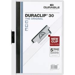 Durable DURACLIP 30 - 2200, 220002 složka s klipem DIN A4, bílá