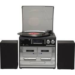 Stereo systém Denver MRD-166, DAB+, gramofón, SD, FM, USB, černá