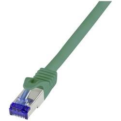 Síťový kabel RJ45 LogiLink C6A115S, CAT 6A, S/FTP, 20 m, zelená