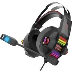 Berserker Gaming EIKTHYRNIR herní headset na kabel, stereo přes uši, jack 3,5 mm, s USB, černá