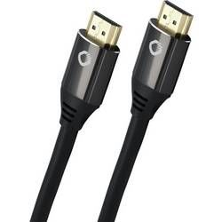 HDMI AV kabel Oehlbach Black Magic MKII 8K D1C92489, [1x HDMI zástrčka - 1x HDMI zástrčka], 0.75 m, černá