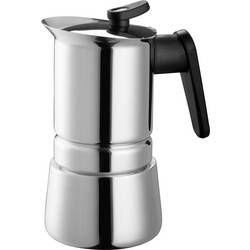 Kávovar na espresso a cappuccino Steelmoka, nerezová ocel