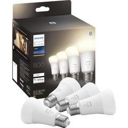 Sada 4 LED žárovek Philips Lighting Hue Hue White E27 Viererpack 4x800lm 60W, E27, 36 W, N/A