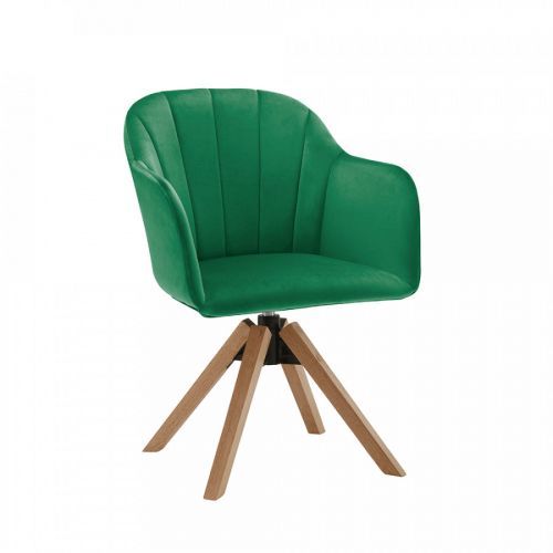 Tempo Kondela Otočné křeslo DALIO - smaragdové
