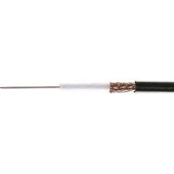 Koaxiální kabel Helukabel RG 59 B/U 40004, stíněný, černá, 1 m
