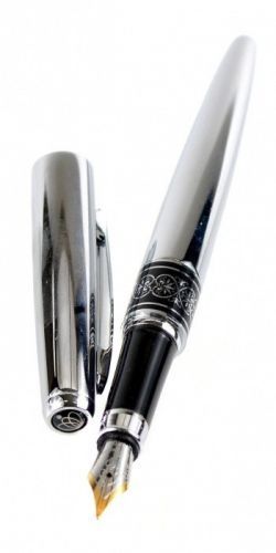 Pero bombičkové Regal 574 kovové - stříbrné v krabičce - 26574