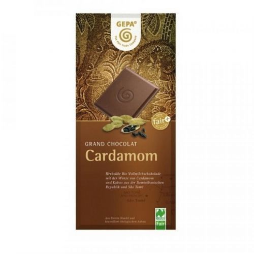 GEPA Mléčná čokoláda s kardamomem BIO 100 g