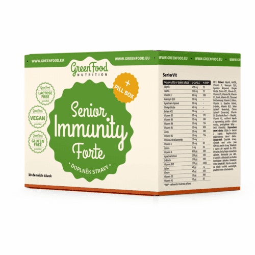 GREENFOOD NUTRITION Senior Immunity Forte SeniorVit 60 kapslí a Vegan Omega 3,6,9 60 kapslí + PILLBOX