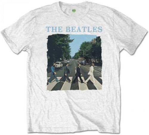 The Beatles Unisex Tee Abbey Road & Logo White (Retail Pack) XXL