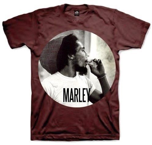 Bob Marley Unisex Tee Smokin Circle L