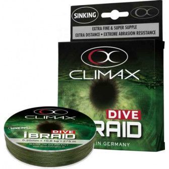 Potápivá šňůra Climax iBraid DIVE olivová 135m 0,22mm 11,8kg