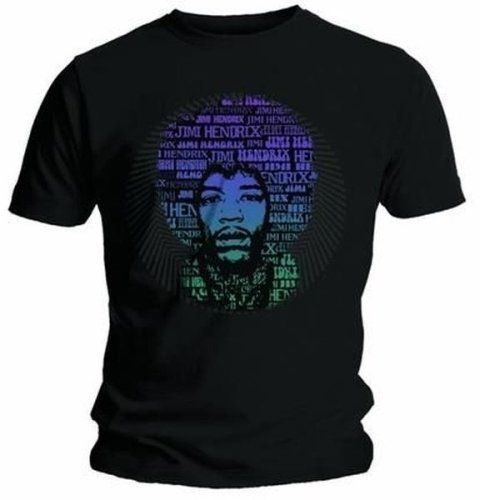 Jimi Hendrix Unisex Tee Afro Speech M