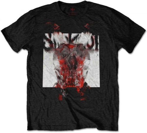 Slipknot Unisex Tee Devil Single - Logo Blur (Back Print) S