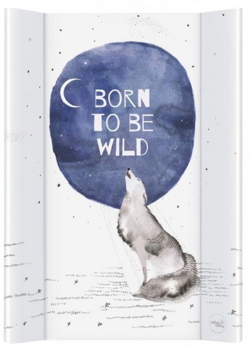 Ceba Baby Podložka přebalovací 2-hranná s pevnou deskou (50x70) Comfort Watercolor World Born to be wild