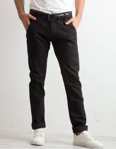 Pánské černé džínové kalhoty