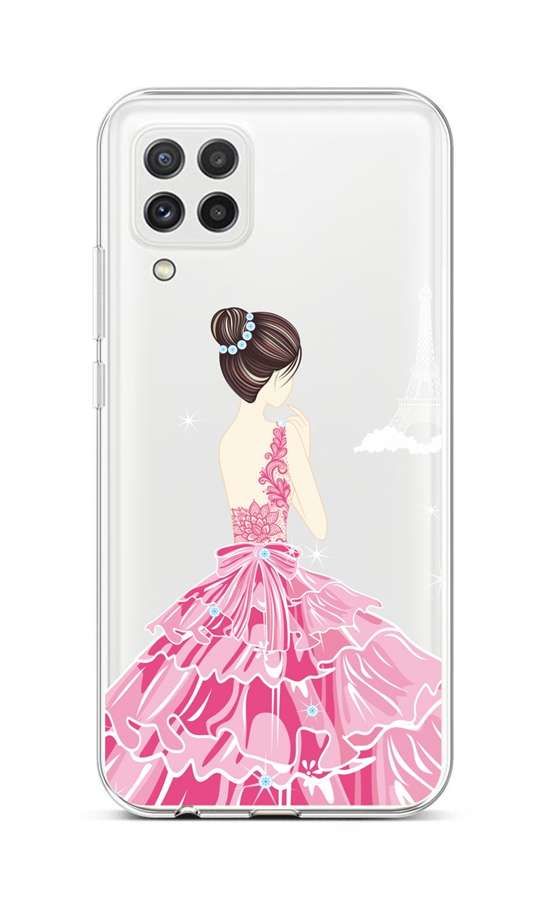 Kryt TopQ Samsung A22 silikon Pink Princess 65230