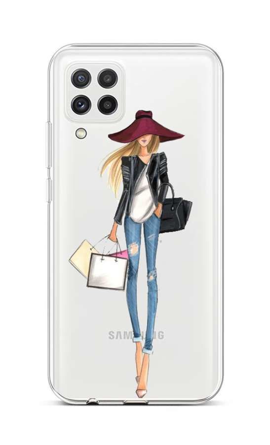 Kryt TopQ Samsung A22 silikon Lady 2 65198
