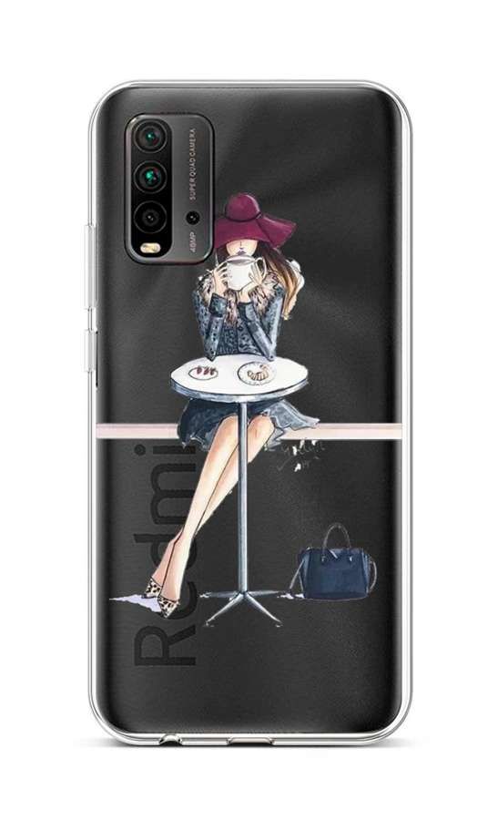 Kryt TopQ Xiaomi Redmi 9T silikon Lady 6 65089