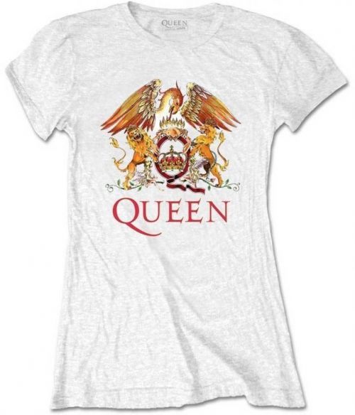 Queen Tee Classic Crest White S