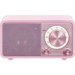 Stolní rádio Sangean WR-7 Genuine Mini, Bluetooth, růžová