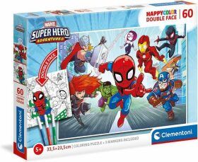 Clementoni Puzzle Oboustranné - Super Hero/60 dílků