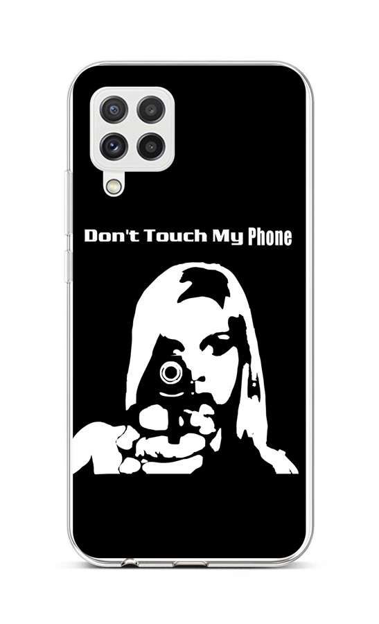 Kryt TopQ Samsung A22 silikon Don't Touch Gun 65202
