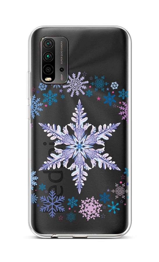 Kryt TopQ Xiaomi Redmi 9T silikon Snowflake 65138