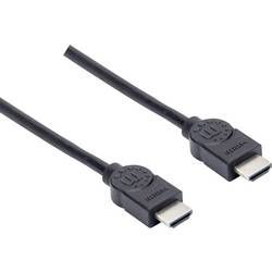 HDMI kabel Manhattan [1x HDMI zástrčka - 1x HDMI zástrčka] černá 1.5 m
