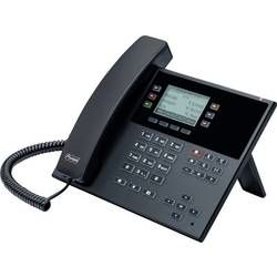 Šňůrový telefon, VoIP Auerswald COMfortel D-110 handsfree, konektor na sluchátka, optická signalizace hovoru, PoE grafický displej černá