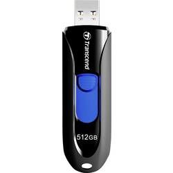 USB flash disk Transcend JetFlash® 790 TS512GJF790K, 512 GB, USB 3.2 Gen 2 (USB 3.1), černá, modrá