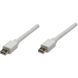 Mini-DisplayPort kabel Manhattan [1x mini DisplayPort zástrčka - 1x mini DisplayPort zástrčka] bílá 1 m
