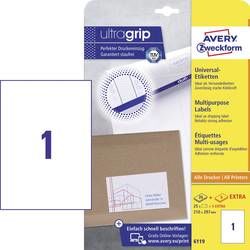 Avery-Zweckform 6119 etikety 210 x 297 mm papír bílá 30 ks permanentní univerzální etikety inkoust, laser, kopie 30 Sheet A4