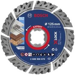 Diamantový řezný kotouč 125mm Bosch EXPERT MultiMaterial X-LOCK 2.608.900.670