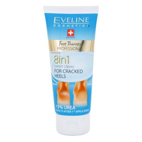 Eveline Cosmetics Foot Therapy krém na rozpraskané paty 8 v 1 100 ml