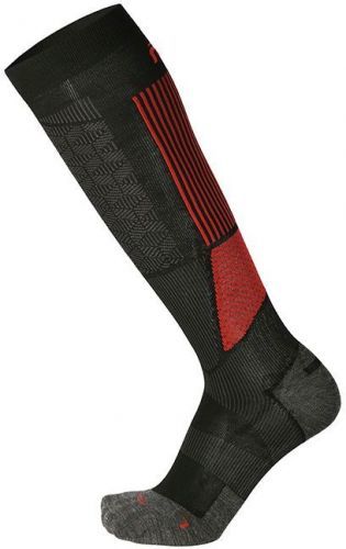 Mico Light Weight M1 ski socks - nero/rosso 47-49