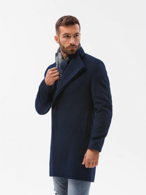 Ombre Clothing Pánský kabát Joachim navy S