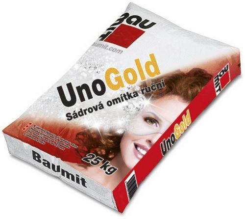 Omítka sádrová Baumit UnoGold hlazená 0,6 mm 25 kg